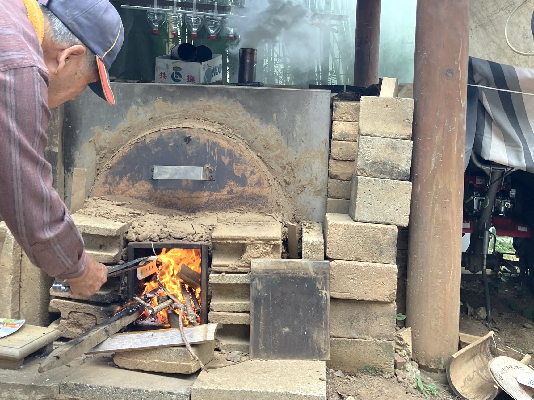 炭焼きの様子
