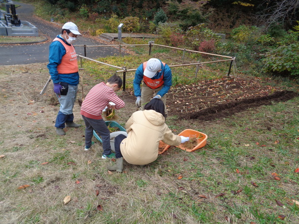 みどりの里親植え付けの様子