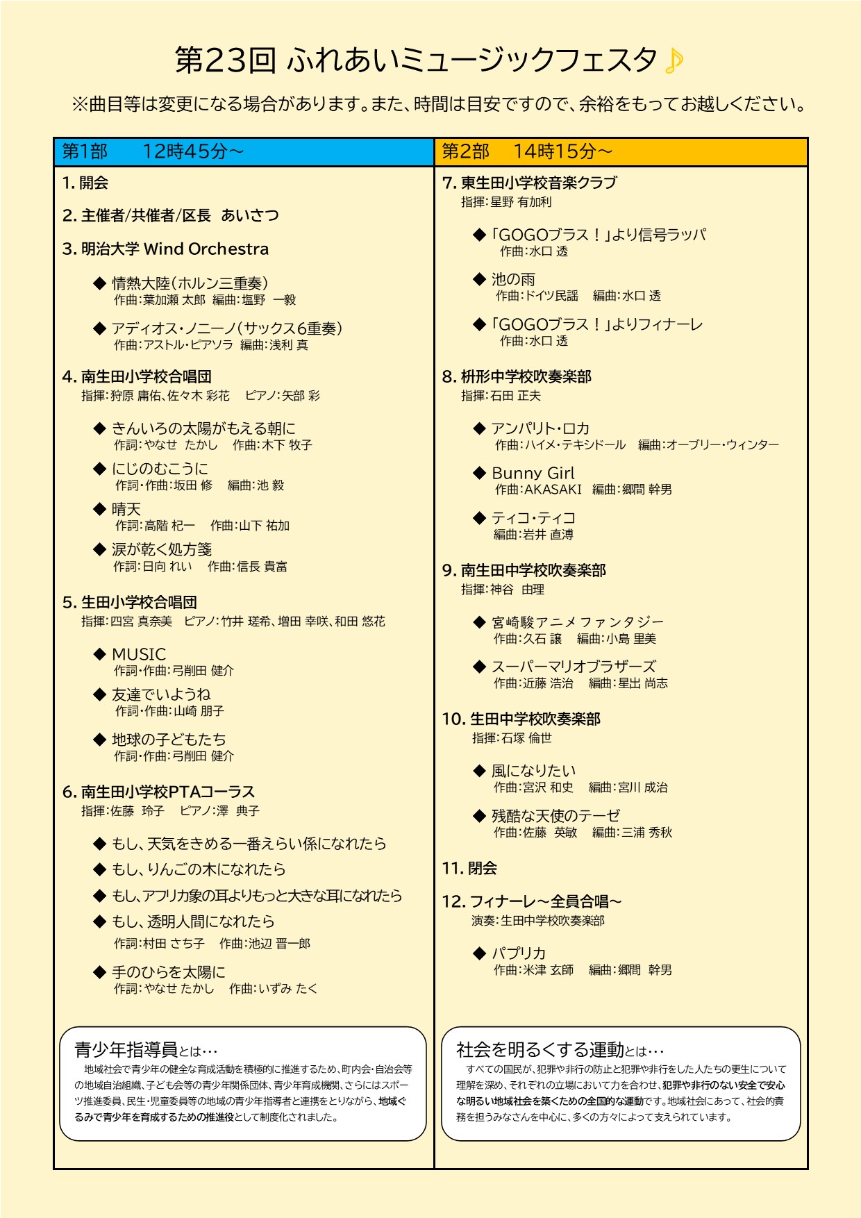 曲目一覧