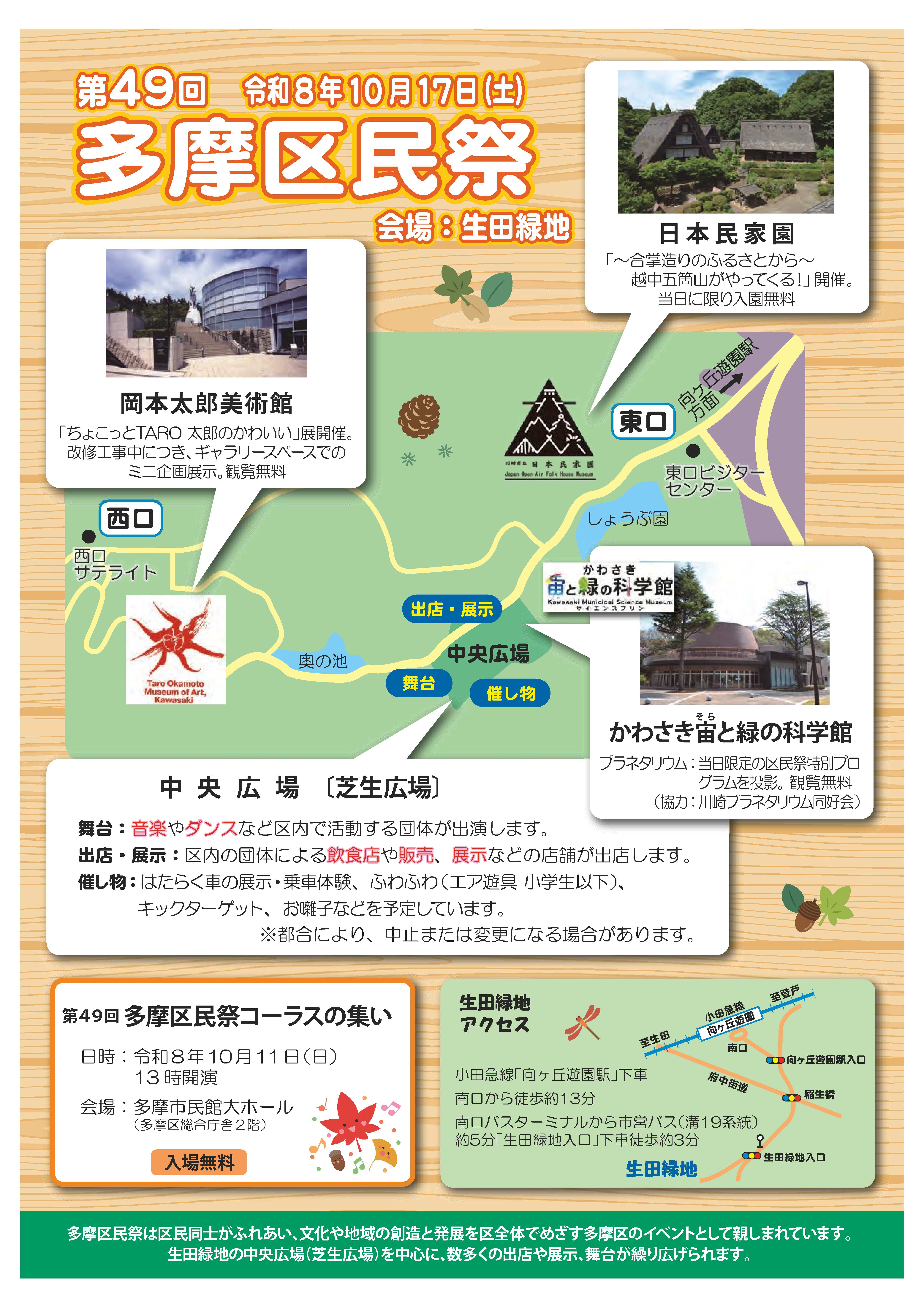 区民祭チラシ