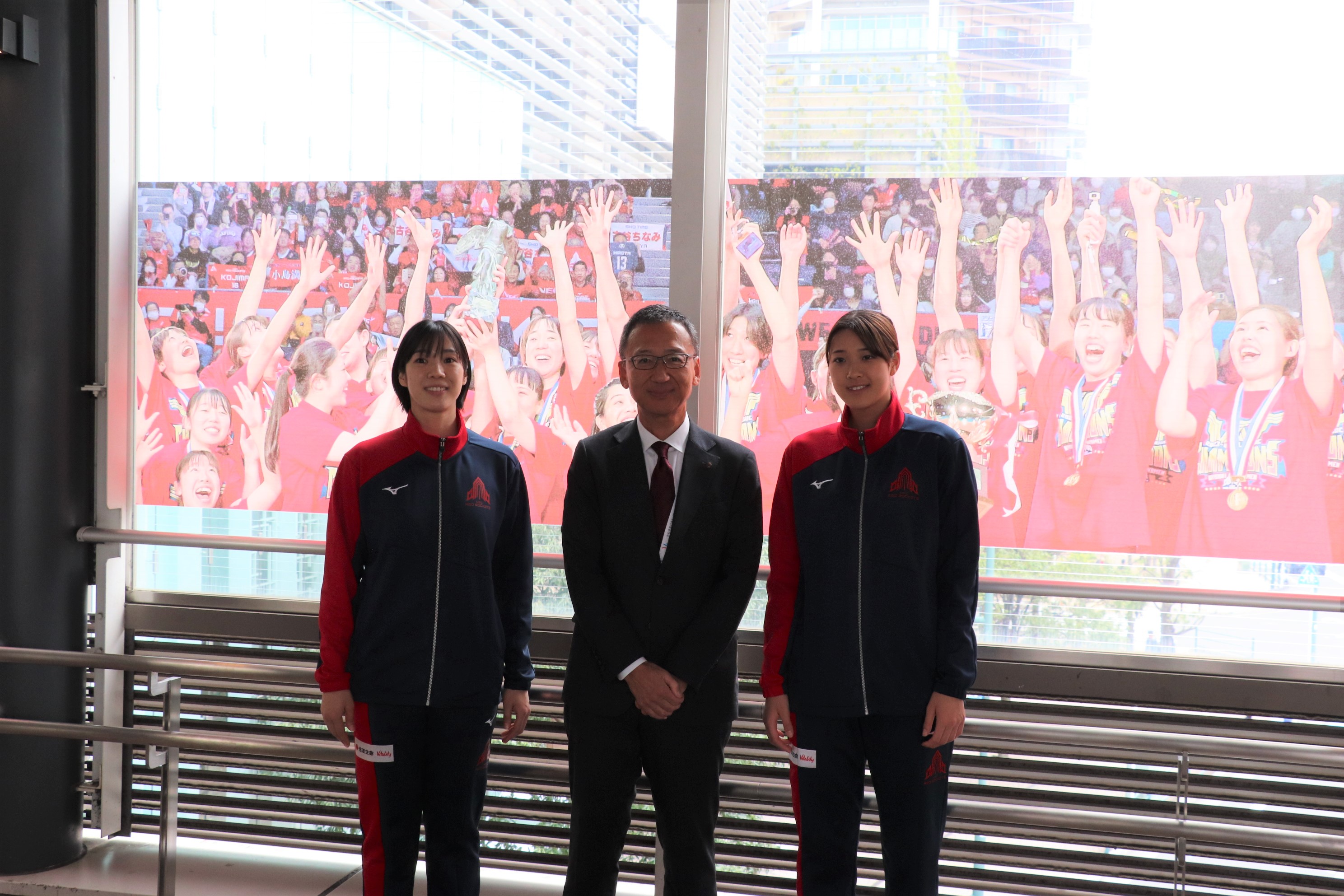 　山内選手と佐藤選手にお越しいただきました！